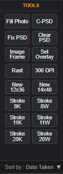 Quick tools panel