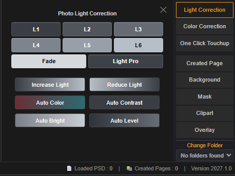 Photo light correction